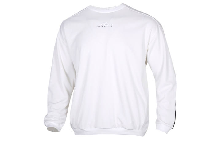 Adidas Adidas Sweatshirts Men's White Crew Neck Moderate Regular