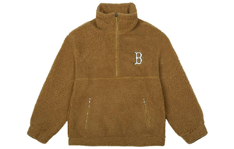 MLB MLB Sweatshirts Unisex Brown Stand Collar Moderate Regular