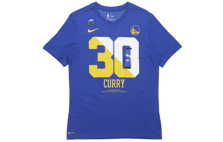 Nike Nike T Shirts Men's Blue Crew Neck Moderate Straight Fit
