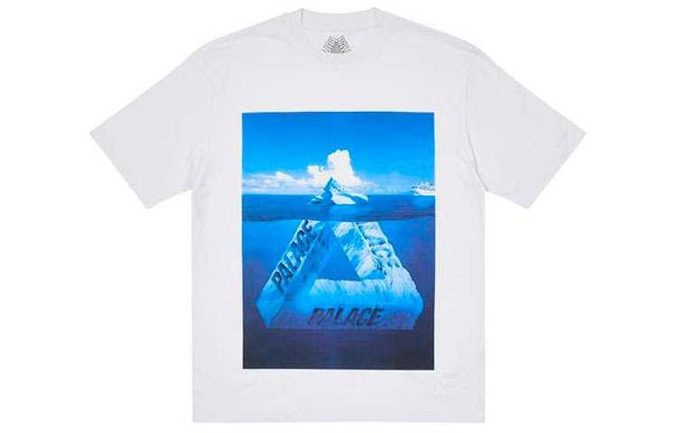 PALACE Grey Marl T Shirt Unisex Gray