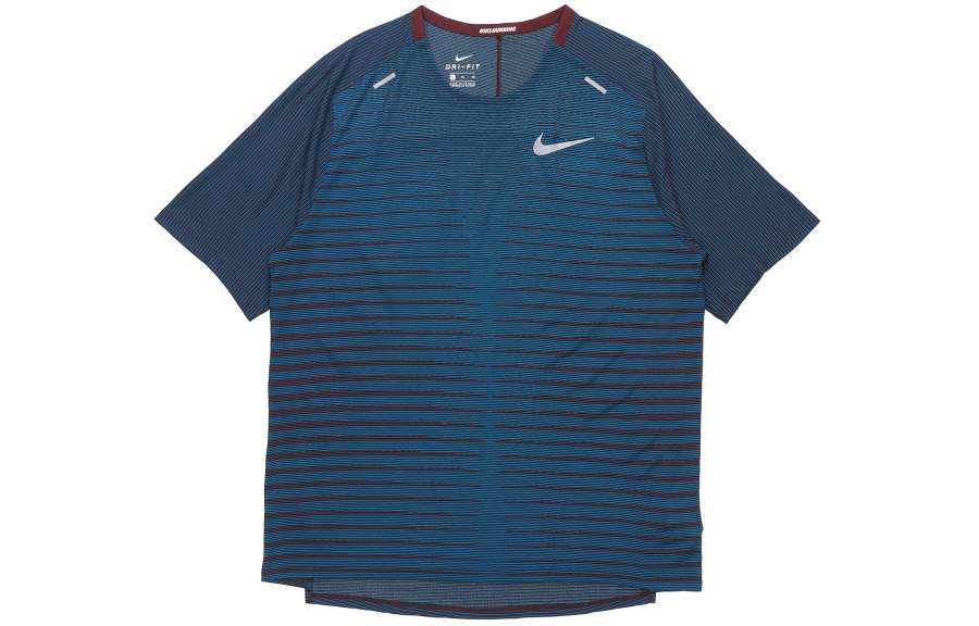 Nike Nike T Shirt Men's Night Brown Red/Abyss Green/Black