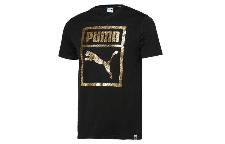 PUMA T Shirts Men's Crew Neck Moderate