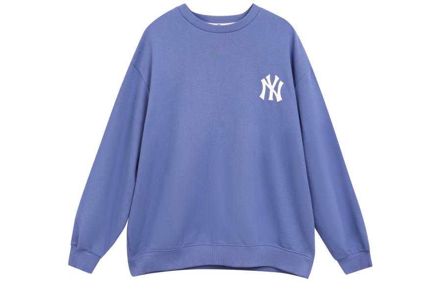 MLB MLB Simple Logo Overfit Sweatshirts Unisex Blue Crew Neck Moderate Regular