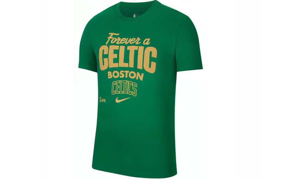 Nike Nike T Shirts Men's Green Crew Neck Moderate Straight Fit