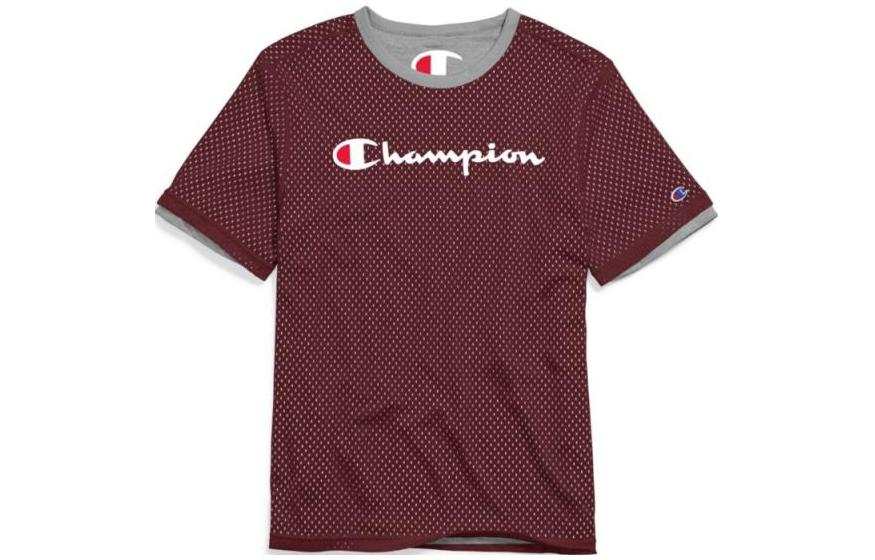 Champion T Shirt US Version Unisex Burgundy