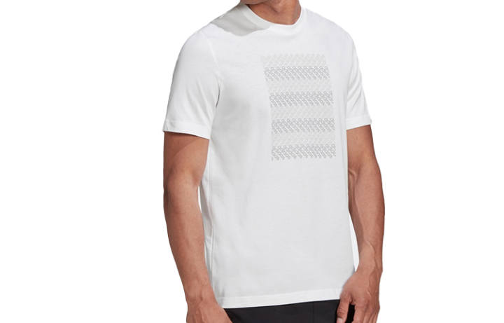 Adidas Adidas T Shirts Men's White Crew Neck Moderate