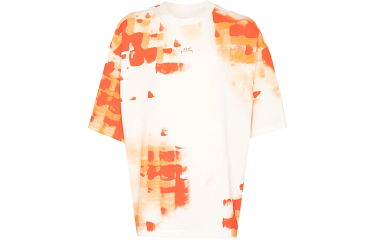 A-COLD-WALL* A COLD WALL* T Shirts Men's Orange Crew Neck Moderate Straight Fit
