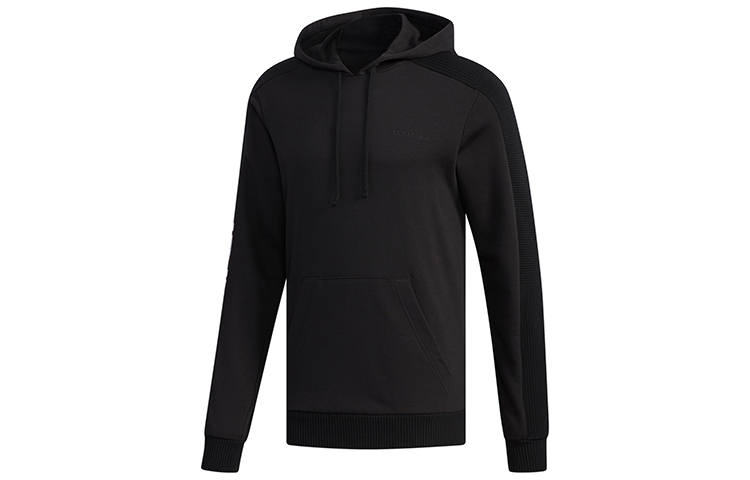 Adidas Neo Sweatshirts Men's Black Hooded Moderate Regular