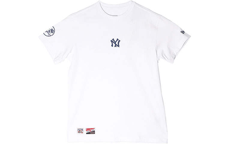New Era Straight T-Shirt Unisex White