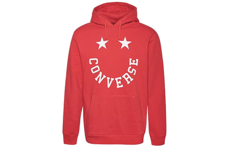 Converse Converse Sweatshirts Men's Red Hooded Moderate Regular