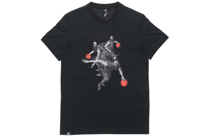 Adidas Adidas T Shirts Men's Black Crew Neck Moderate