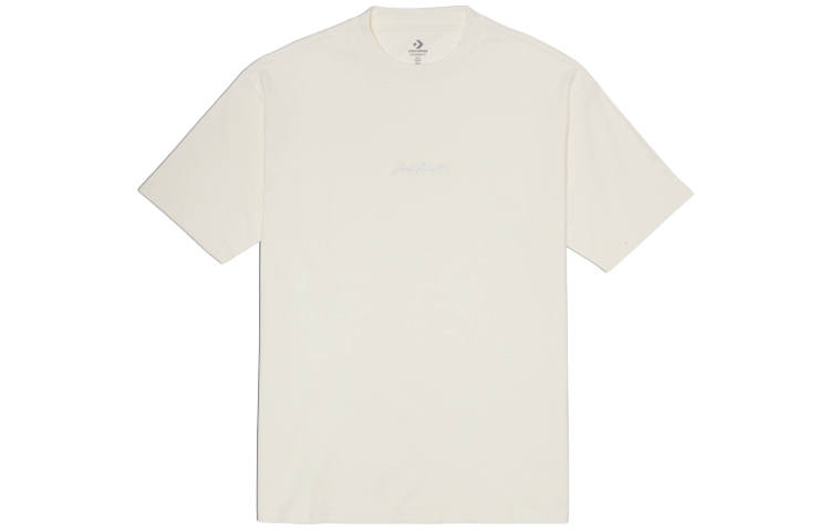 Converse Converse Drop Shoulder Sleeve T Shirt Unisex Ecru