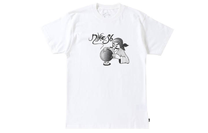 Nike Nike T Shirts Men's White Crew Neck Moderate Straight Fit