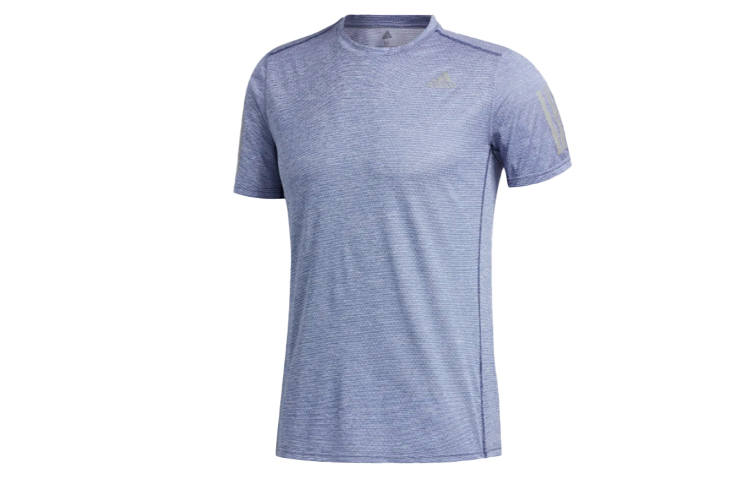 Adidas Adidas T Shirts Men's Indigo Crew Neck Moderate Straight Fit