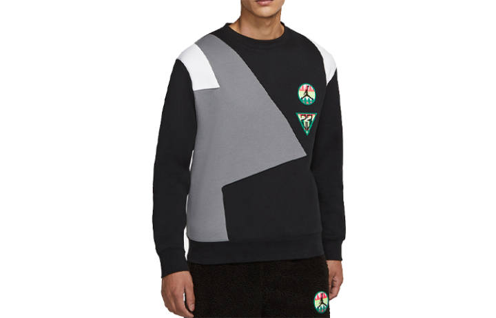 Jordan Jordan Sweatshirts Men's Black Crew Neck Thickened Regular