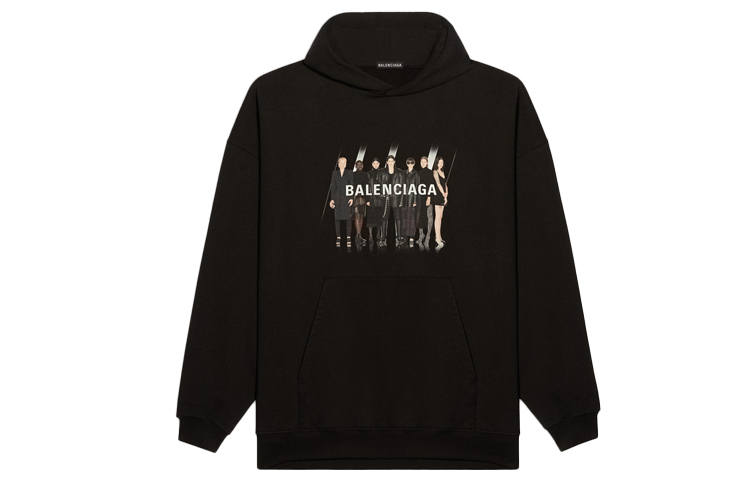 Balenciaga Sweatshirt Loose Fit Men's Black