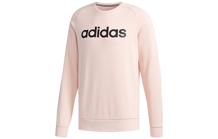 Adidas Neo Sweatshirts Men's Pink Crew Neck Moderate Regular