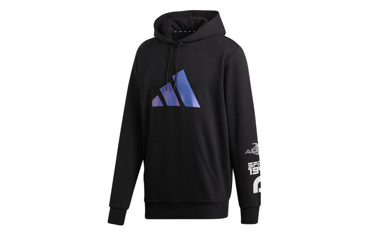 Adidas Adidas Sweatshirts Men's Black Hooded Moderate Regular