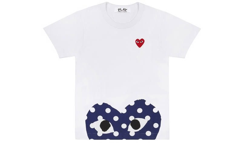 CDG Play CDG Play T Shirts Men's Crew Neck Moderate