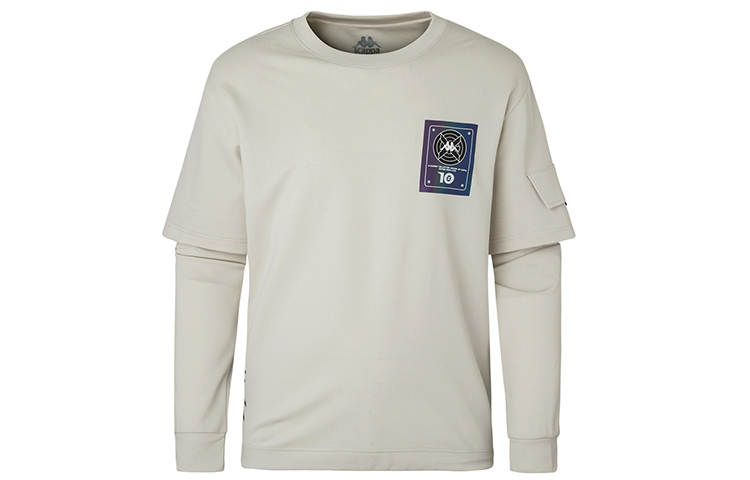 Kappa Sweatshirts Men's Crew Neck Moderate Mock Two Piece