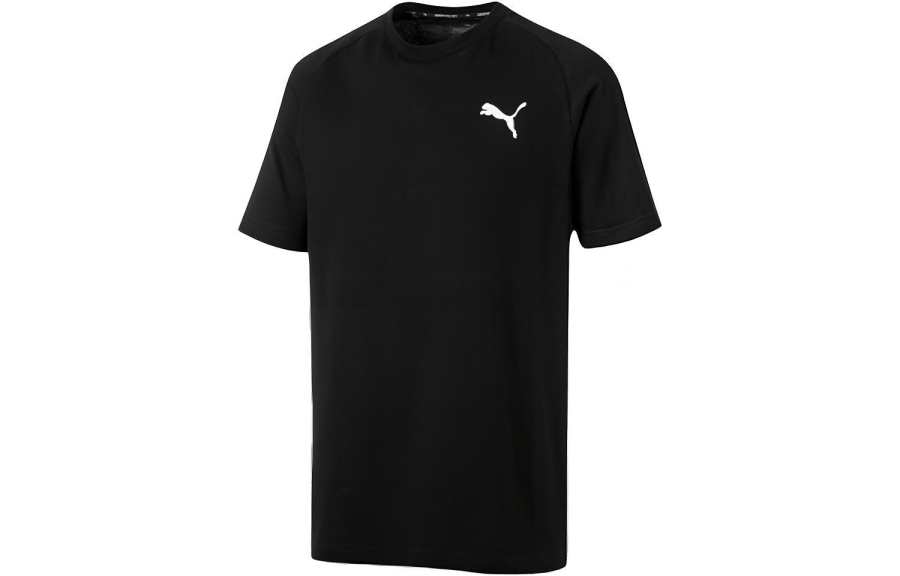 PUMA T Shirts Men's Crew Neck Moderate Straight Fit