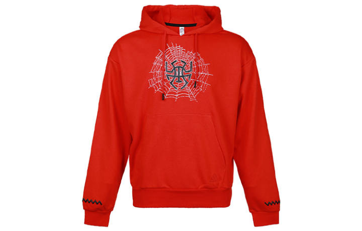 Adidas Adidas Sweatshirts Men's Bright Pink Red Hooded Moderate Regular