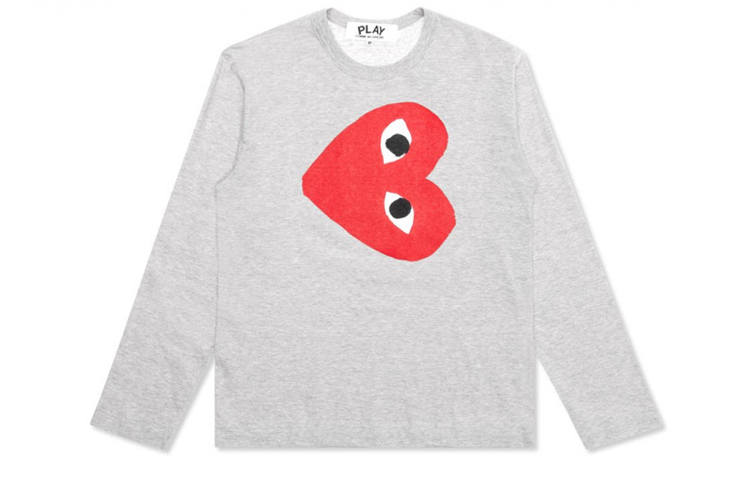 CDG Play CDG Play T Shirts Men's Crew Neck Moderate