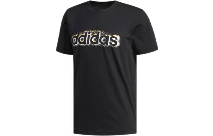 Adidas Adidas T Shirts Men's Black Crew Neck Moderate Straight Fit