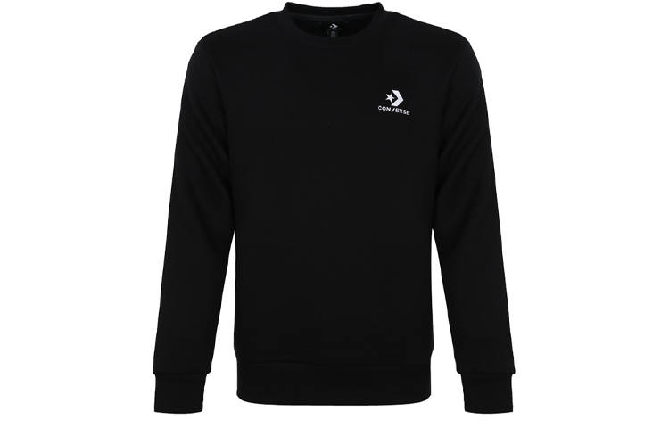 Converse Converse Sweatshirts Men's Black Crew Neck Moderate Regular