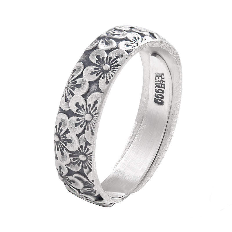 Mini&yaya S999 Fine Silver Rings Men's
