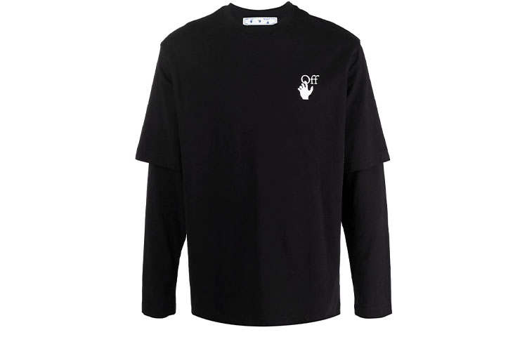 OFF-WHITE OFF WHITE Degrade Arr Double Sleeve T shirt