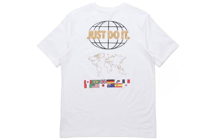 Nike Nike Sportswear JDI T Shirts Men's White Crew Neck Moderate Straight Fit