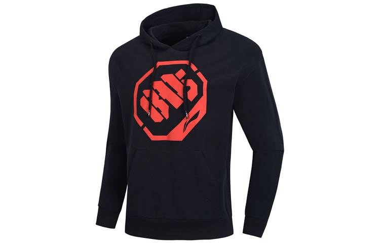 Li-Ning Li Ning Sweatshirts Men's Black Hooded Moderate Regular