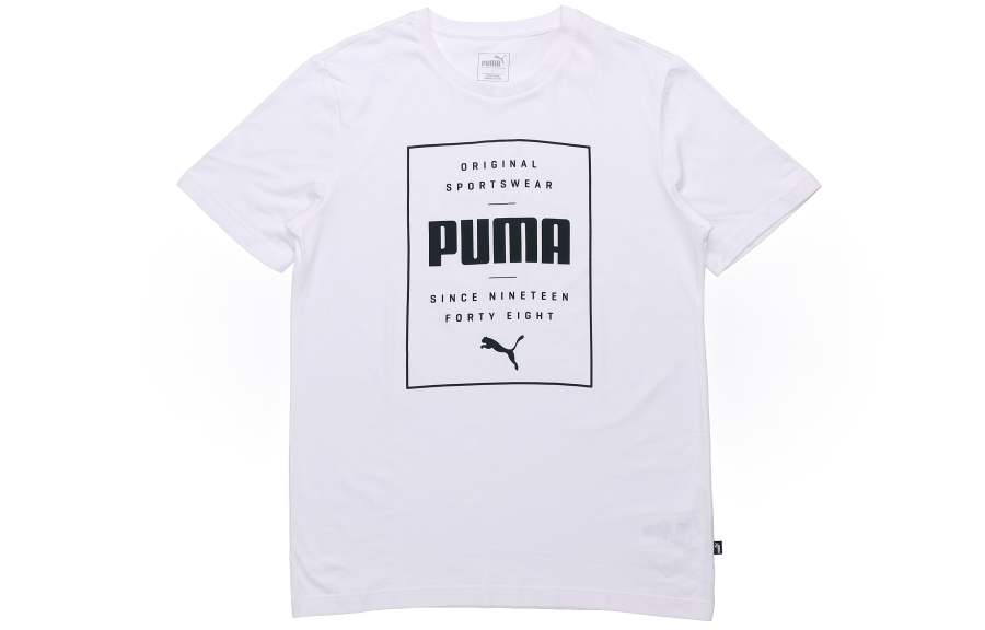 PUMA T Shirts Men's Crew Neck Moderate Straight Fit