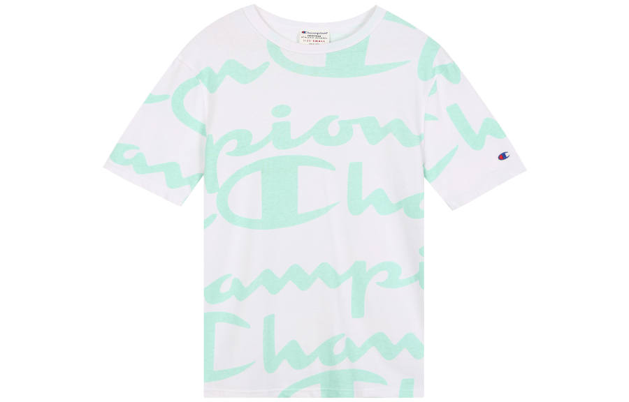 Champion Champion T Shirt US Version Unisex White Mint Green