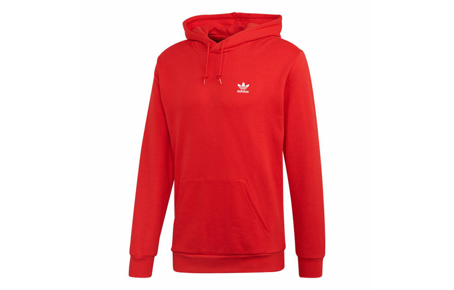 Adidas Originals Sweatshirts Men's Bright Pink Red Hooded Moderate Regular