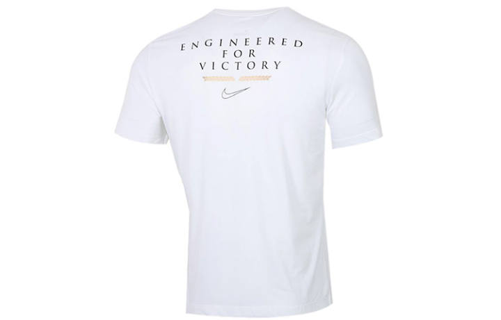 Nike Nike T Shirts Men's White Crew Neck Moderate Straight Fit