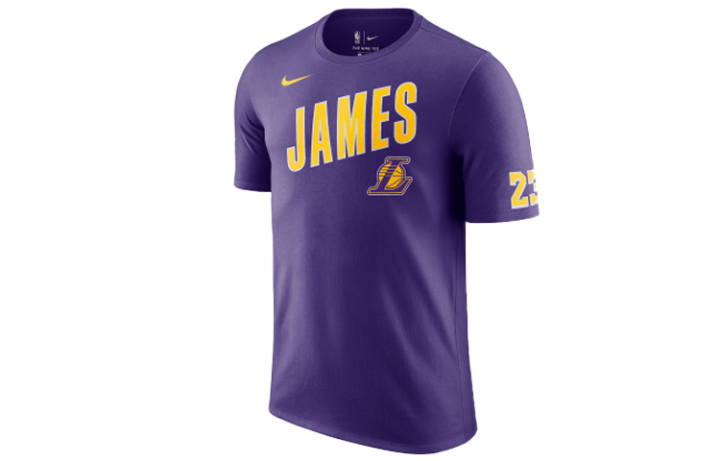 Nike Nike T Shirts Men's Purple Crew Neck Moderate Straight Fit