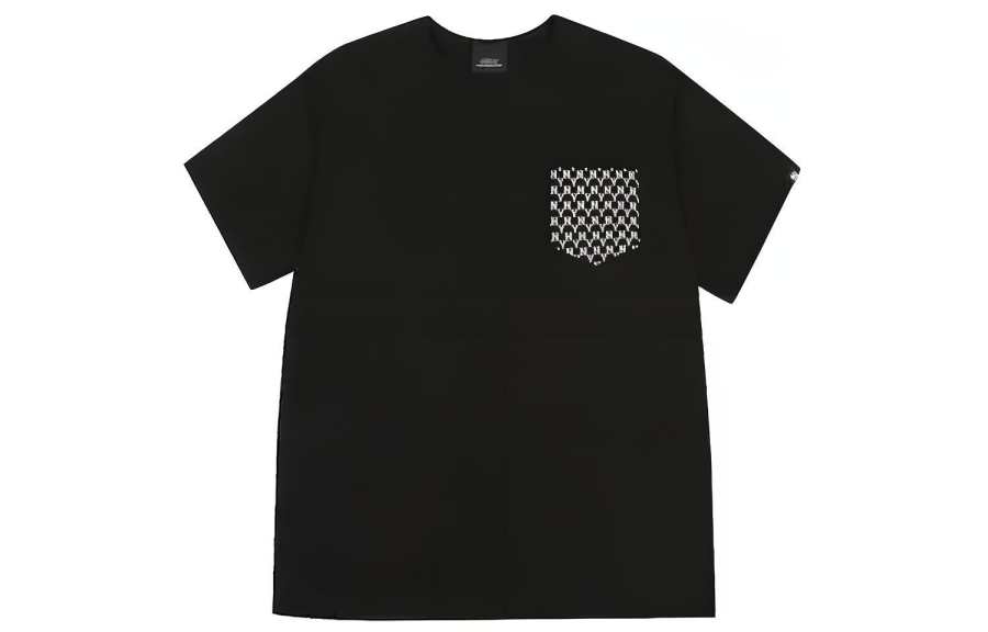 MLB MLB T Shirts Unisex Black Crew Neck Moderate Straight Fit