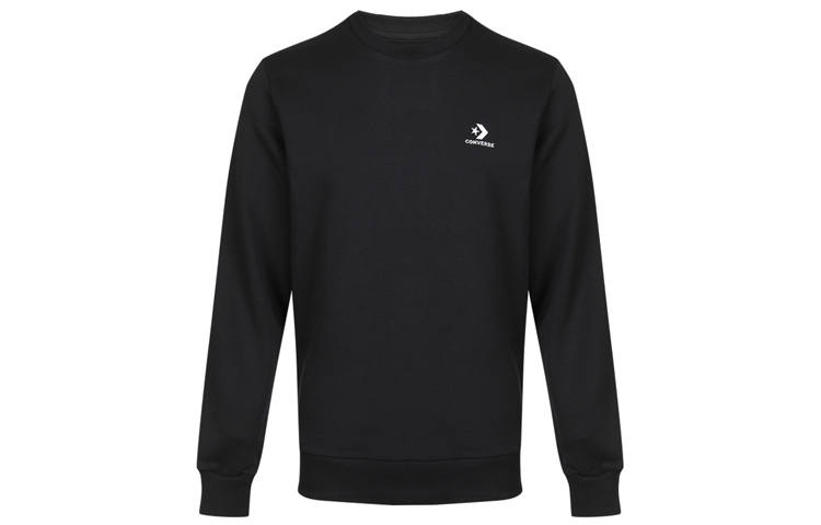 Converse Converse Sweatshirts Men's Black Crew Neck Moderate Regular