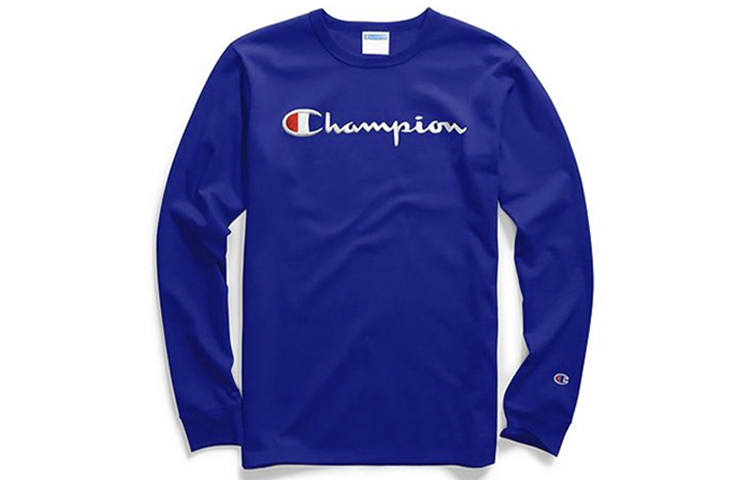 Champion Champion T Shirt US Version Unisex Royal Blue