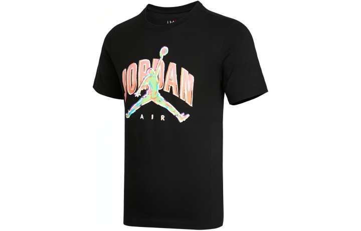 Jordan Jordan T Shirts Men's Black Crew Neck Moderate