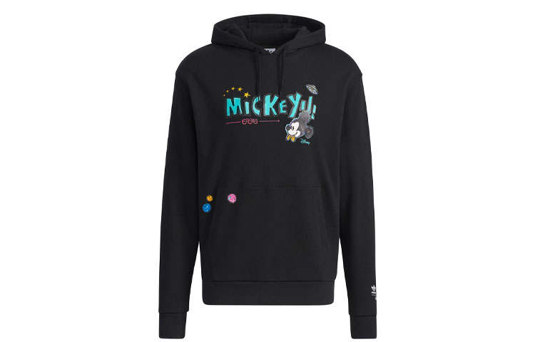Adidas Originals Sweatshirts Men's Black Hooded Moderate Regular