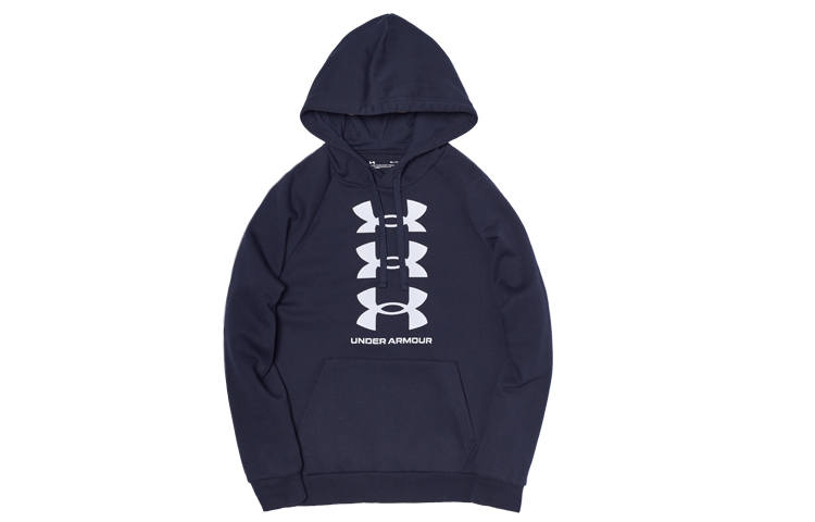 Under Armour Rival Sweatshirts Men's Black Hooded Moderate Regular