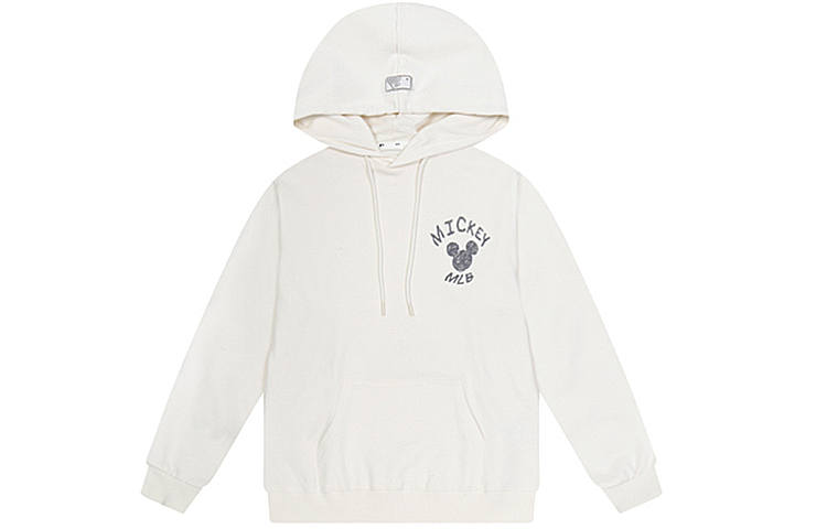 MLB X Disney MLB X Disney Sweatshirts Unisex White Hooded Moderate Regular