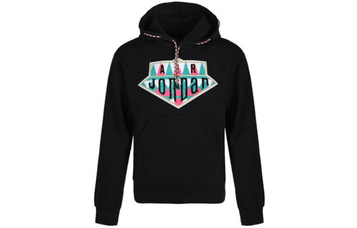 Jordan Jordan Sweatshirts Men's Black Hooded Moderate Regular