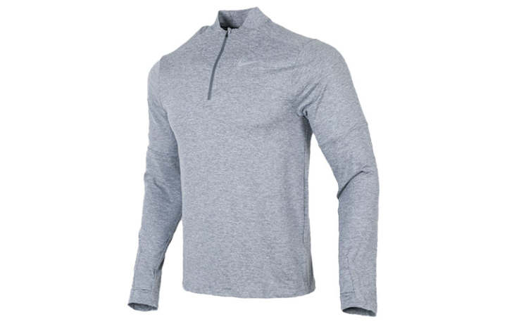 Nike Nike T Shirts Men's Light Gray Stand Collar Moderate