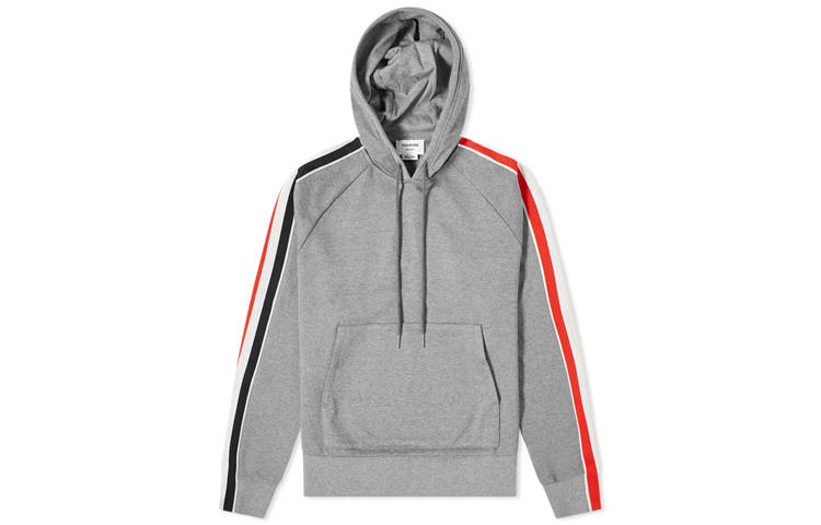 THOM BROWNE Sweatshirts Men's Gray Hooded Moderate Other
