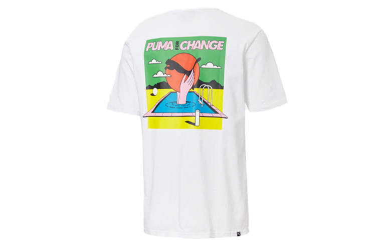 PUMA Set in Sleeve T Shirt Men's White