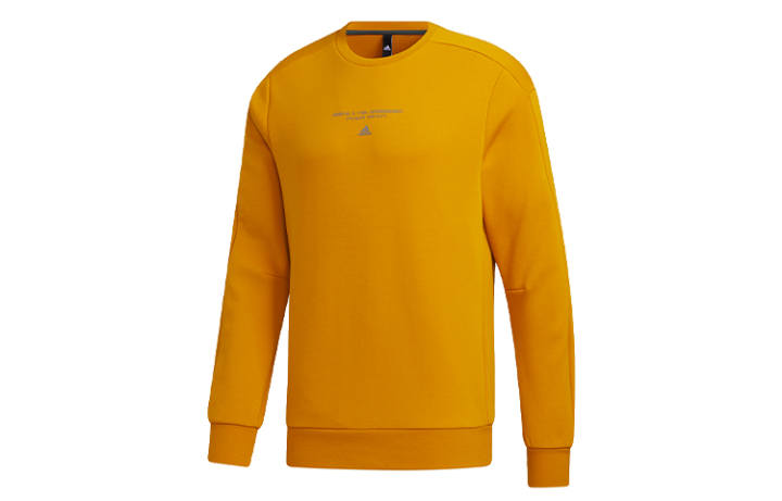 Adidas Adidas Sweatshirts Men's Jade White Gold Crew Neck Moderate Regular